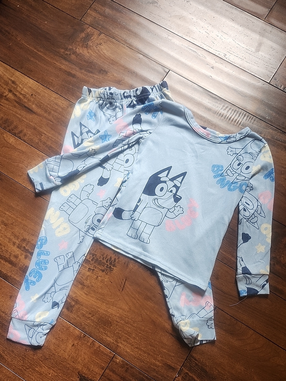 3/$15! Kids Bluey Cartoon Character Pajama Set Size 6